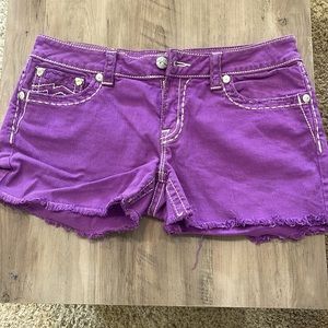 Miss Me cute purple shorts 32